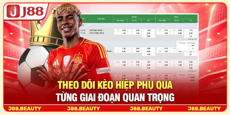 Theo dõi kèo hiệp phụ qua từng giai đoạn quan trọng